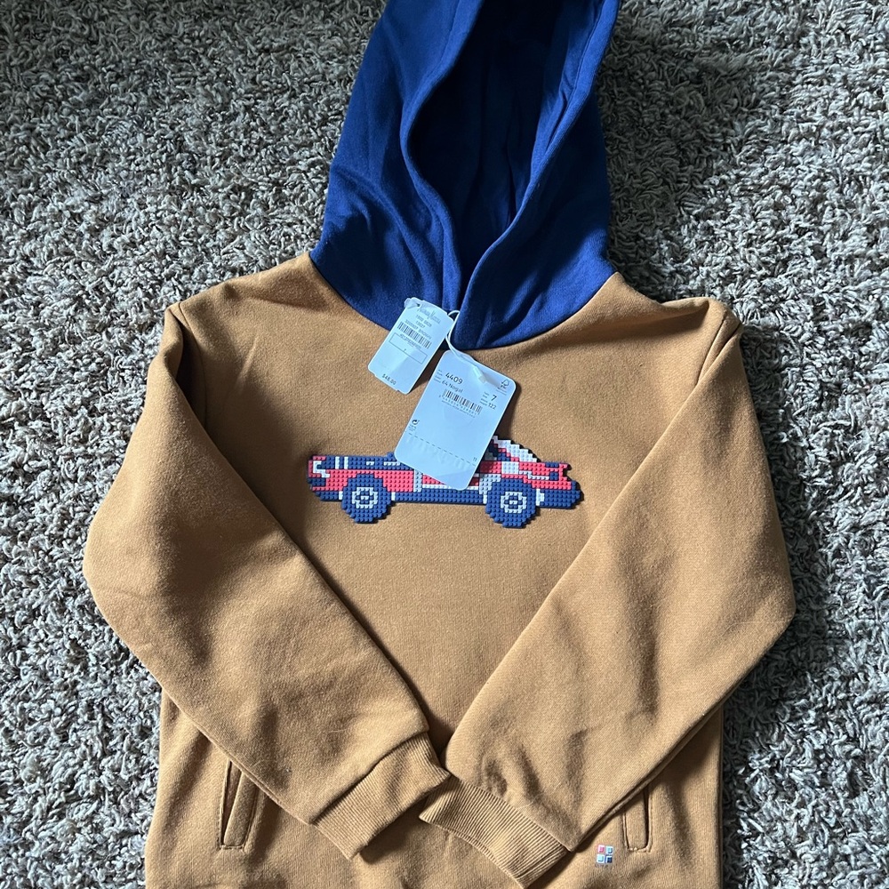 Mayoral Brown and Blue Car Hoodie